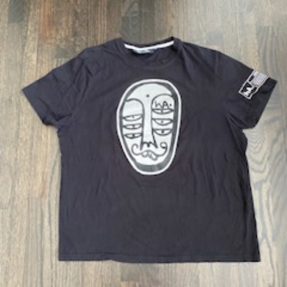 Haculla Abstract face t-shirt mens large